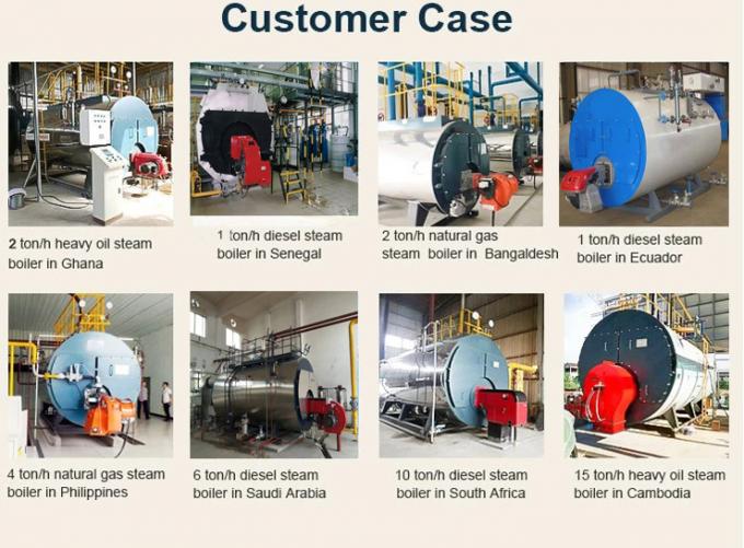 El biogás diesel del gas natural del lpg de la serie de WNS encendió la caldera de vapor para la industria textil