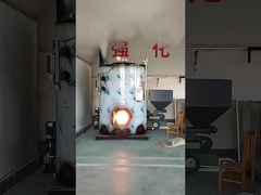 Salida caldera de vapor de la biomasa de 1 tonelada/hora con las cáscaras 0.4MPa del arroz